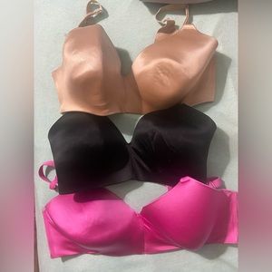 3 Secret Treasures Bras Pink Nude and Black Size 38DD